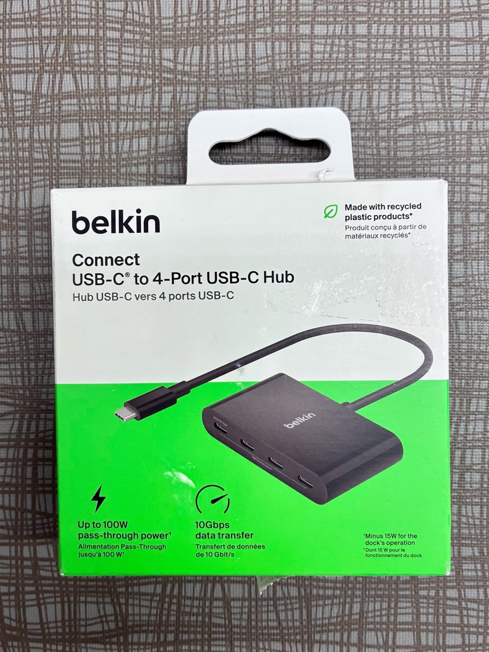NEW BELKIN USB-C to 4-Port USB-C Hub Max 10Gbps Data Transfer Black